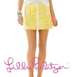 Lilly Pulitzer Yellow January Skort